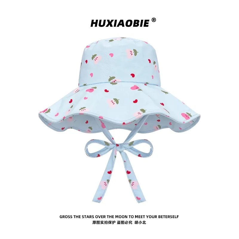 New Spring and Summer Sweet Printed Bucket Hat Outdoor Vacation Large Brim Sunshade Fashion Lace-up Foldable Sun Cap Women
New Spring and Summer Sweet Printed Bucket Hat Outdoor Vacation Large Brim Sunshade Fashion Lace-up Foldable Sun Cap Women