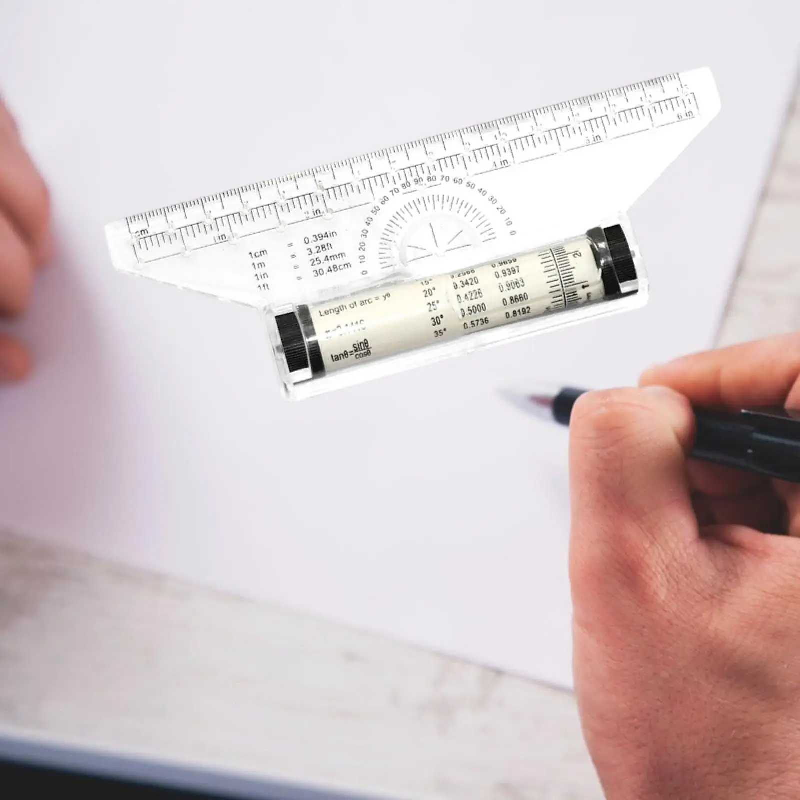 Measuring Rolling Ruler Imperial and Metric Versatile Drafting Ruler Protractor for Math Office Students Architect Measurements
Measuring Rolling Ruler Imperial and Metric Versatile Drafting Ruler Protractor for Math Office Students Architect Measurements