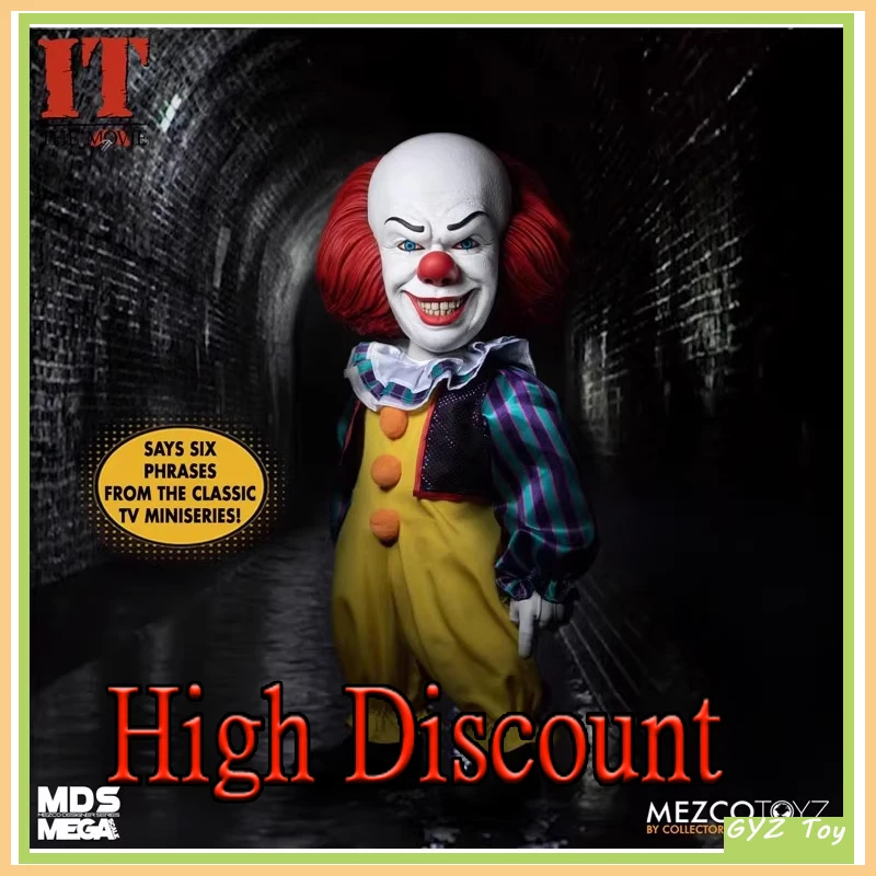 В наличии оригинальная аниме-фигурка Mezco 43053 Mds серии IT Pennywise, фигурка мега-масштаба со звуком, куклы, игрушки, подарок на Хэллоуин для детей
В наличии оригинальная аниме-фигурка Mezco 43053 Mds серии IT Pennywise, фигурка мега-масштаба со звуком, куклы, игрушки, подарок на Хэллоуин для детей