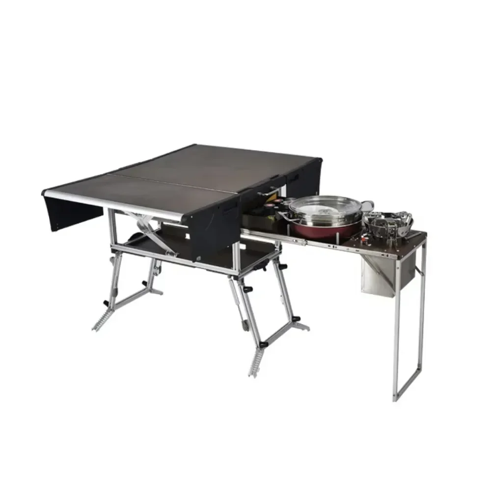 New Outdoor mobile kitchen portable stove camping field cooker camping supplies portable picnic table
New Outdoor mobile kitchen portable stove camping field cooker camping supplies portable picnic table