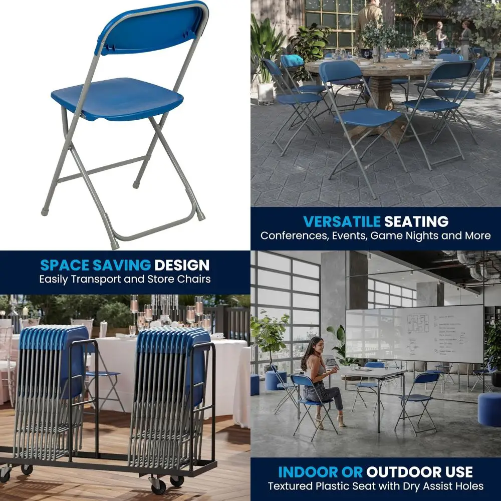 Складные стулья Blue Hercules Series из 4 предметов емкостью 650 фунтов — удобные и легкие для мероприятий
Складные стулья Blue Hercules Series из 4 предметов емкостью 650 фунтов — удобные и легкие для мероприятий