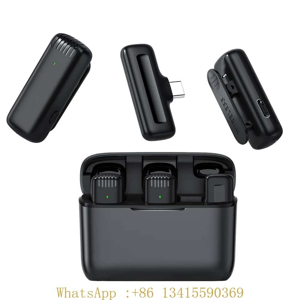 J130 Wireless Lavalier Microphones for USB Type-C Android,Plug & Play 2.4G Lapel Mic With Charging Case
J130 Wireless Lavalier Microphones for USB Type-C Android,Plug & Play 2.4G Lapel Mic With Charging Case