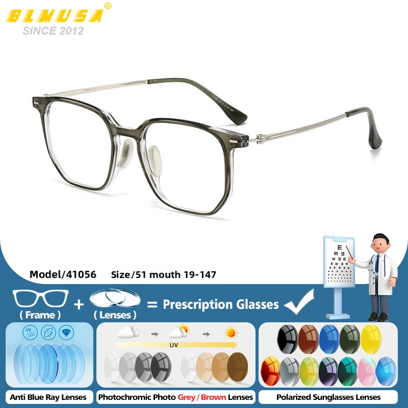 BLMUSA Men Simple Square Prescription Glasses Fashion Handcrafted Myopia Optical Eyeware Anti Blue Light Progressive Eyeglasses
BLMUSA Men Simple Square Prescription Glasses Fashion Handcrafted Myopia Optical Eyeware Anti Blue Light Progressive Eyeglasses