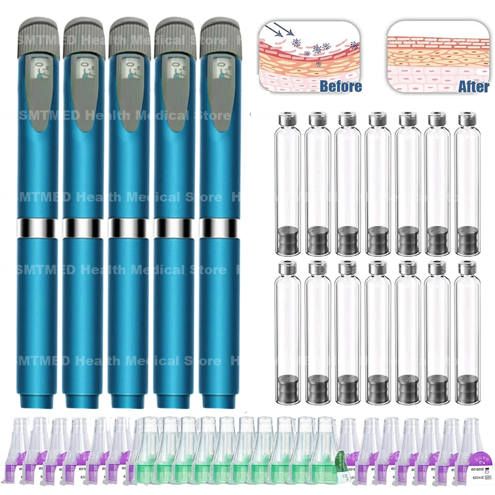 Reusable Accurate Dosage Magic Pen Kit 3ml Empty Cassette Bottle Cartridges Disposable 4/6/8mm Pen Tip for Insulin Injection Pen
Reusable Accurate Dosage Magic Pen Kit 3ml Empty Cassette Bottle Cartridges Disposable 4/6/8mm Pen Tip for Insulin Injection Pen