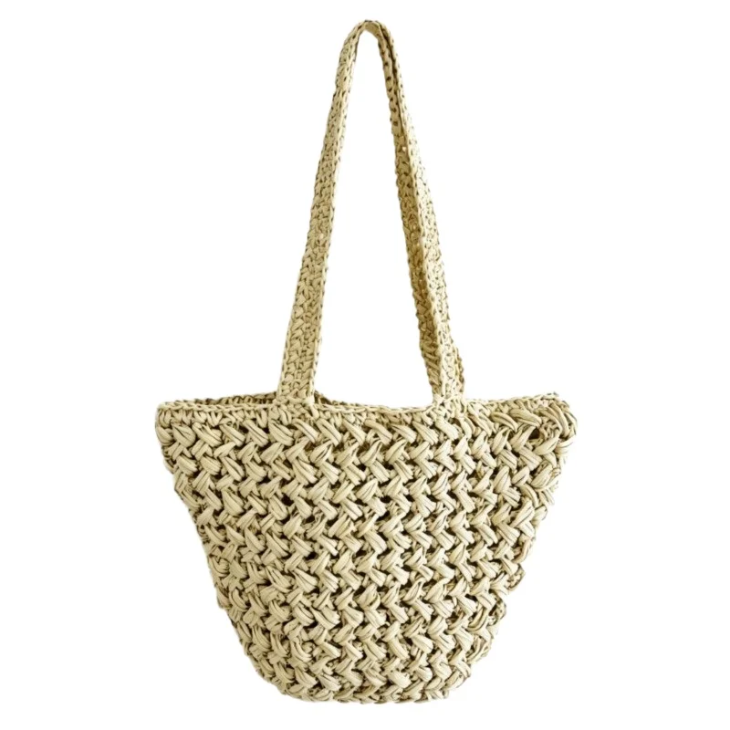 Women's Handwoven Crochet Straw Tote Bag with Breathable Lightweight Minimalist Summer Beach Vacation Bag
Women's Handwoven Crochet Straw Tote Bag with Breathable Lightweight Minimalist Summer Beach Vacation Bag
