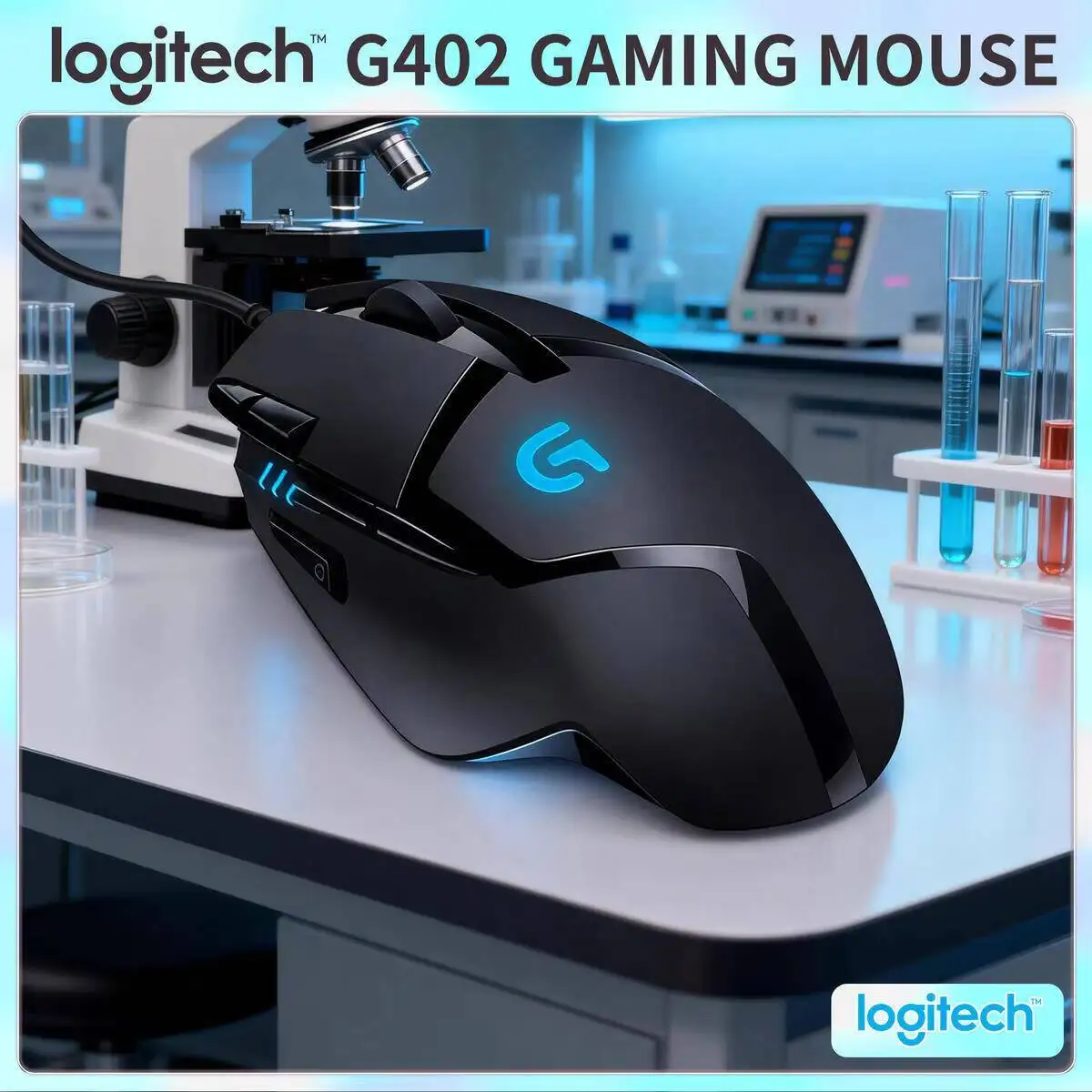 High-Speed Mouse Logitech G402 Wired 4000 DPI 8 Buttons 1ms Report Rate Fusion Engine for Gaming Gamer
High-Speed Mouse Logitech G402 Wired 4000 DPI 8 Buttons 1ms Report Rate Fusion Engine for Gaming Gamer