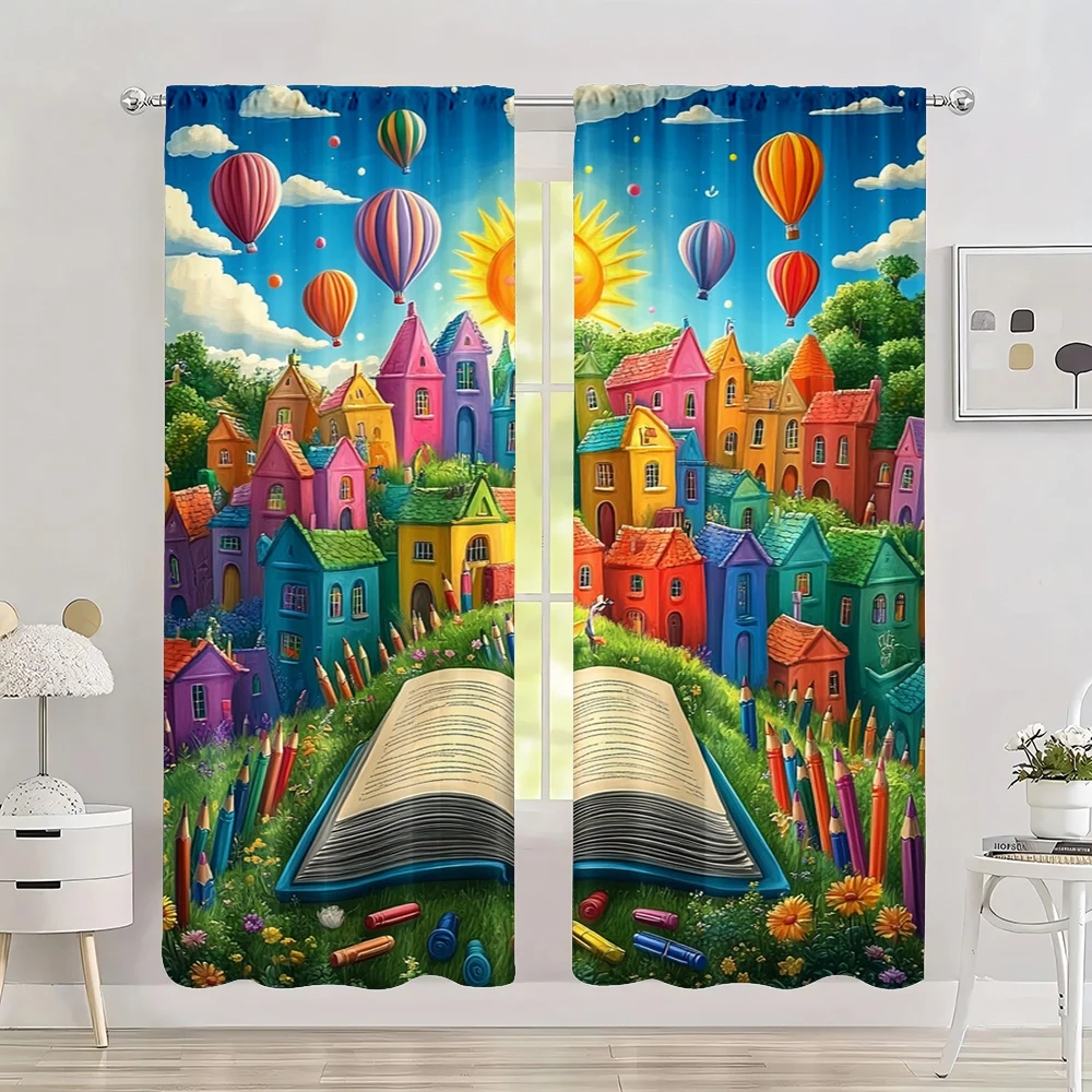 2pc, Spring Window Drapes colored pencils Durable Polyester,Without Electricity Party Decorations for room decor aesthetic
2pc, Spring Window Drapes colored pencils Durable Polyester,Without Electricity Party Decorations for room decor aesthetic
