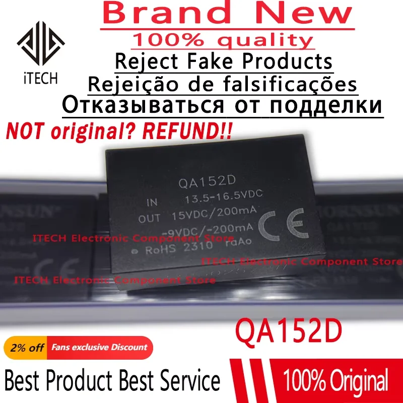 1pcs Original QA152D DC-DC Converter For IGBT Driver 100% New and Genuine
1pcs Original QA152D DC-DC Converter For IGBT Driver 100% New and Genuine