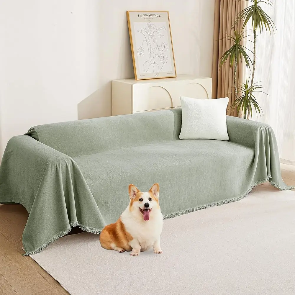 Green Sofa Covers Tassel Couch Cover For Pet Dogs Sage Couch Cushion Covers For L Shape Universal Chenille Sofa Throw Cover
Green Sofa Covers Tassel Couch Cover For Pet Dogs Sage Couch Cushion Covers For L Shape Universal Chenille Sofa Throw Cover