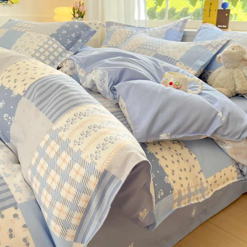 Ins Style Printed Quilt Covers for Four Seasons 1Pc Skin-Friendly Duvet Cover for Double Queen Soft Comfort Sanding Bedclothes
Ins Style Printed Quilt Covers for Four Seasons 1Pc Skin-Friendly Duvet Cover for Double Queen Soft Comfort Sanding Bedclothes