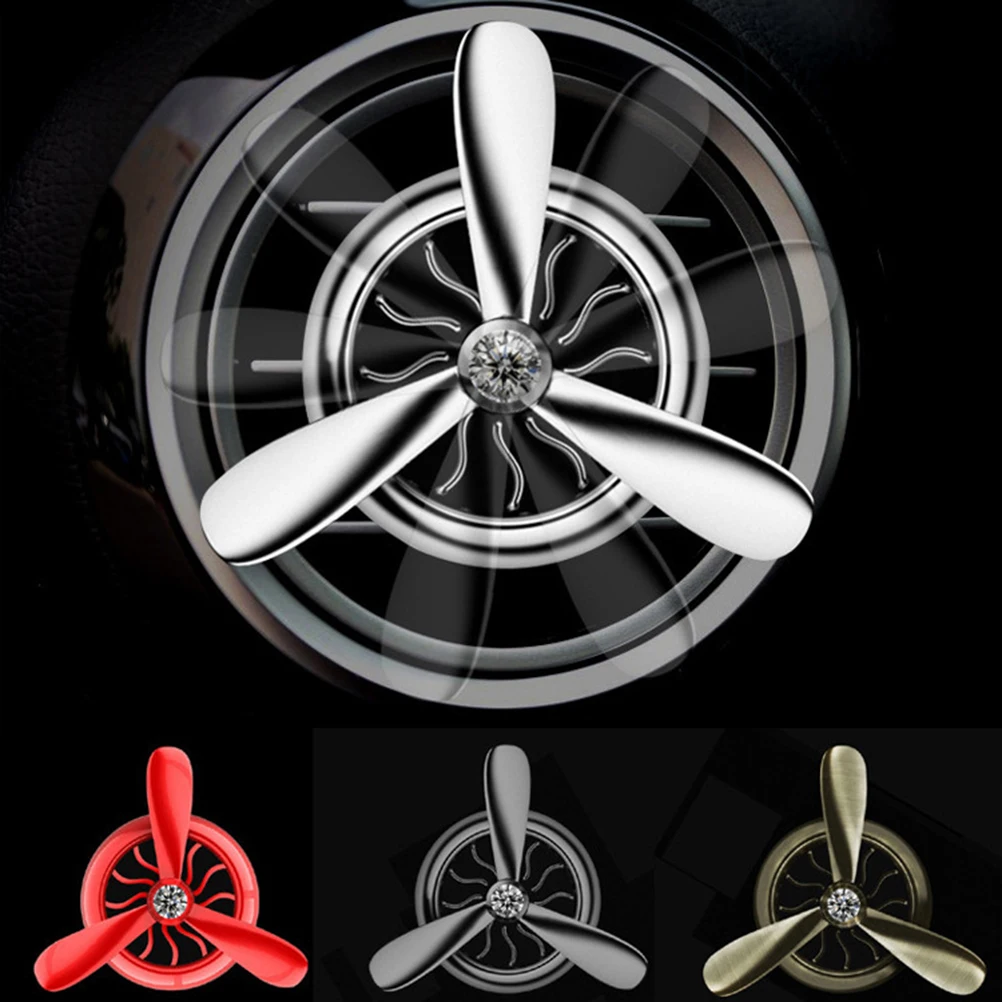 Air Freshener Vent Clip Air Essential Oil Conditioner Alloy Fan Fragrance Diffuser Propeller Shape Car Perfume (Black) 
Air Freshener Vent Clip Air Essential Oil Conditioner Alloy Fan Fragrance Diffuser Propeller Shape Car Perfume (Black)