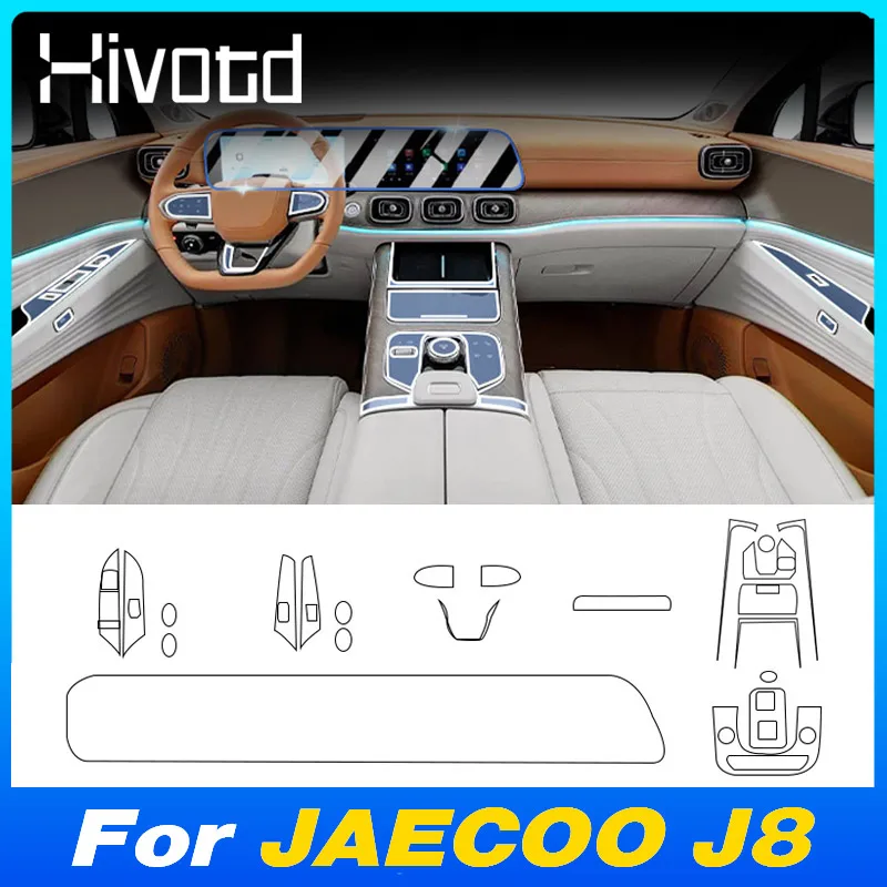 Car Center Console TPU Protector Films Anti-Scratch Sticker Trim Covers Interior Decorative Accessories For JAECOO J8 2023 2024
Car Center Console TPU Protector Films Anti-Scratch Sticker Trim Covers Interior Decorative Accessories For JAECOO J8 2023 2024