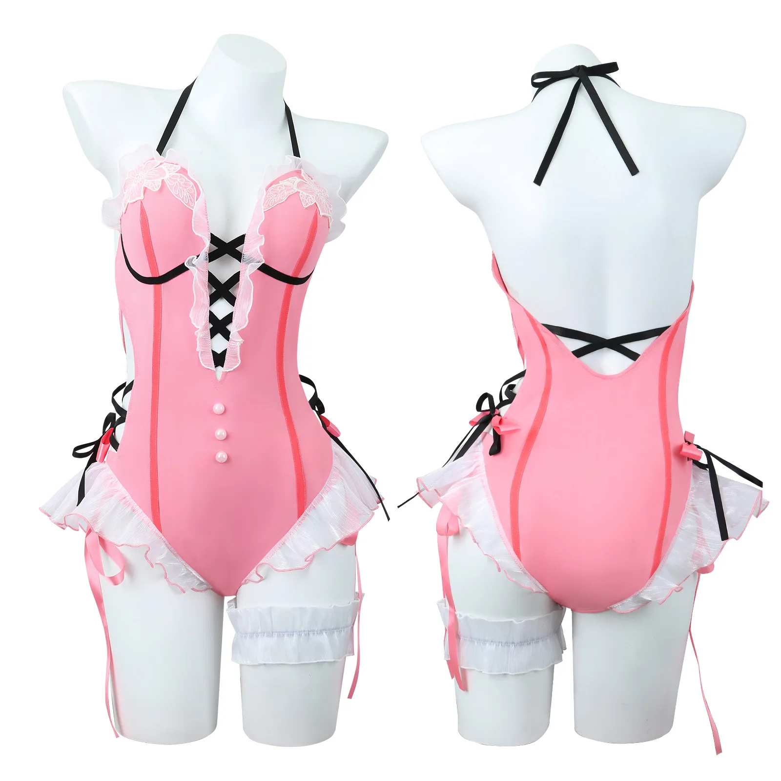 Game Girl Swimsuit Pink Bodysuit Cosplay Summer Beach Party Bunny Maid Uniform Swimwear Outfits Clothes Costumes women's
Game Girl Swimsuit Pink Bodysuit Cosplay Summer Beach Party Bunny Maid Uniform Swimwear Outfits Clothes Costumes women's