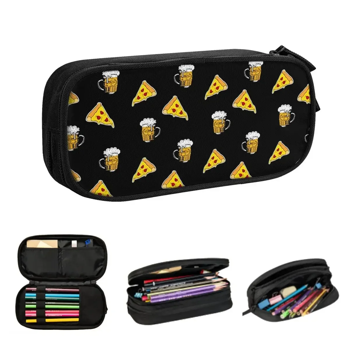 Pizza,food,drink,beer Pattern Pencil Cases Big Capacity Pen Bags Pen Box Pencil Pouch For Boys Girls Stationery School Office
Pizza,food,drink,beer Pattern Pencil Cases Big Capacity Pen Bags Pen Box Pencil Pouch For Boys Girls Stationery School Office