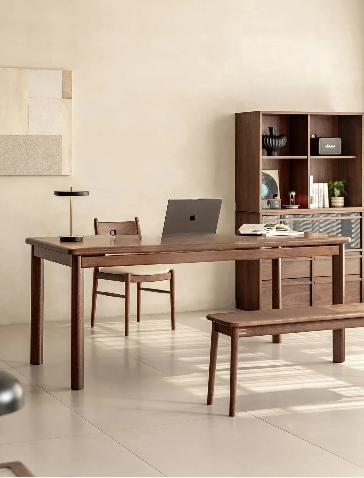 AABlack Walnut Dining Table Solid Wood Living Room Rectangular Large Desk Worktable Home Desk5556
AABlack Walnut Dining Table Solid Wood Living Room Rectangular Large Desk Worktable Home Desk5556