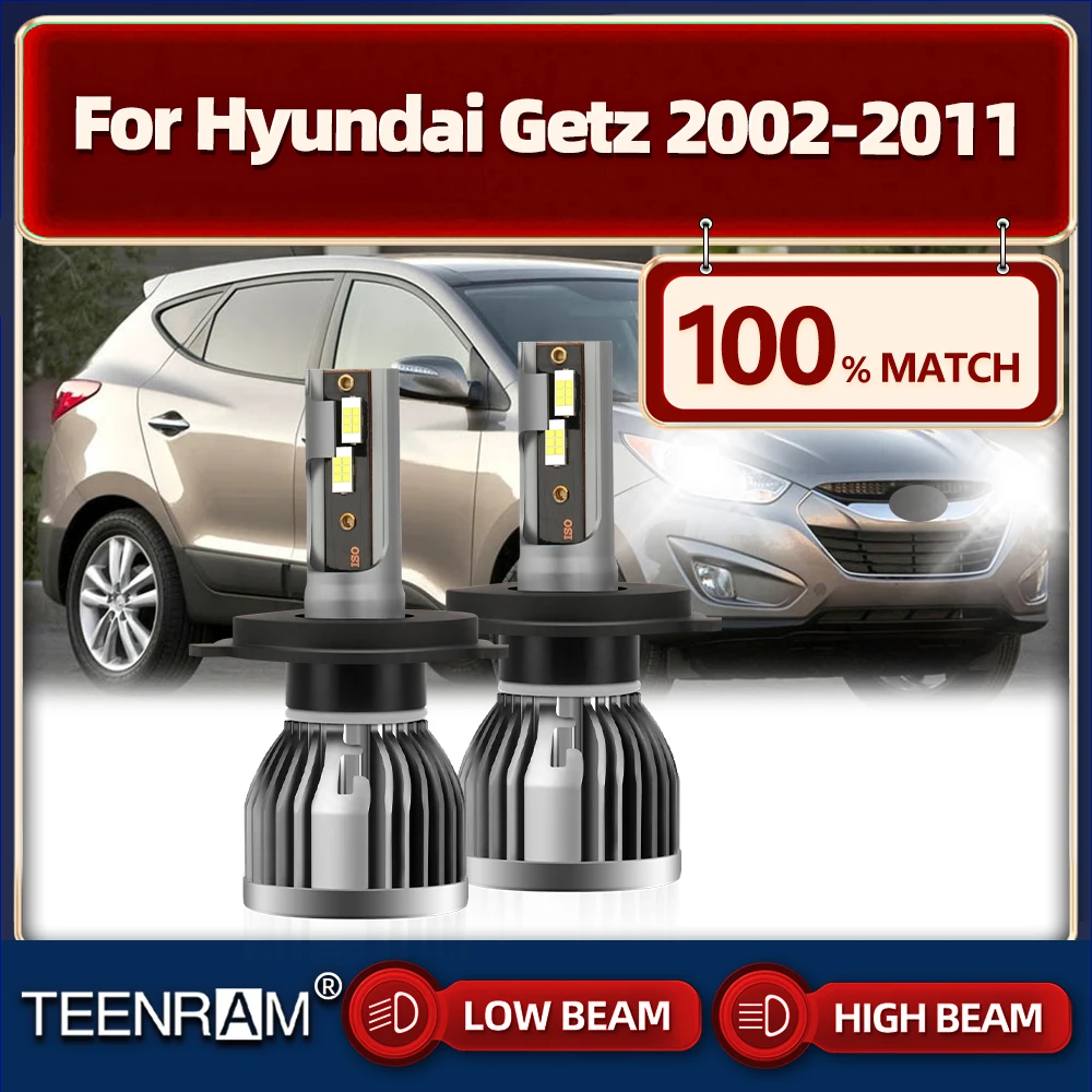 LED Headlight Bulbs With Fan 20000LM High Low Beam Auto Headlamps 12V For Hyundai Getz 2002-2005 2006 2007 2008 2009 2010 2011
LED Headlight Bulbs With Fan 20000LM High Low Beam Auto Headlamps 12V For Hyundai Getz 2002-2005 2006 2007 2008 2009 2010 2011