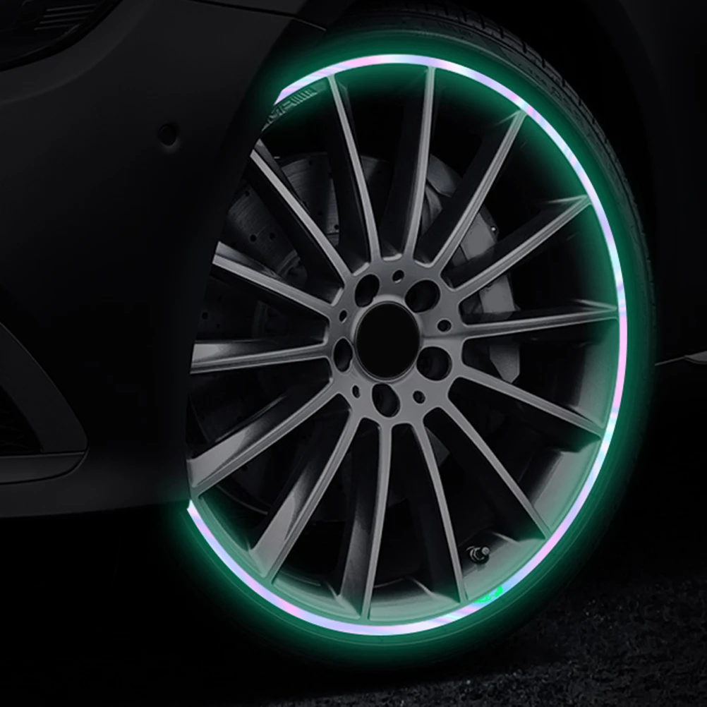 5Pcs Night Reflective Wheel Hub Stickers Waterproof Scratch Resistant Auto Decorative Safety Warning Decals for Car Rims
5Pcs Night Reflective Wheel Hub Stickers Waterproof Scratch Resistant Auto Decorative Safety Warning Decals for Car Rims