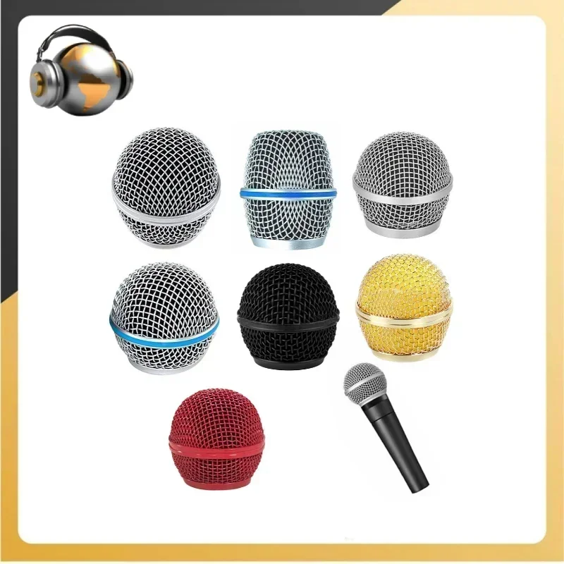 Replacement Microphone Head Steel Grille Ball Cover For SM-58 Handheld MIC Grill Mesh Head For Shure Beta 58A 87A PG58 Header
Replacement Microphone Head Steel Grille Ball Cover For SM-58 Handheld MIC Grill Mesh Head For Shure Beta 58A 87A PG58 Header