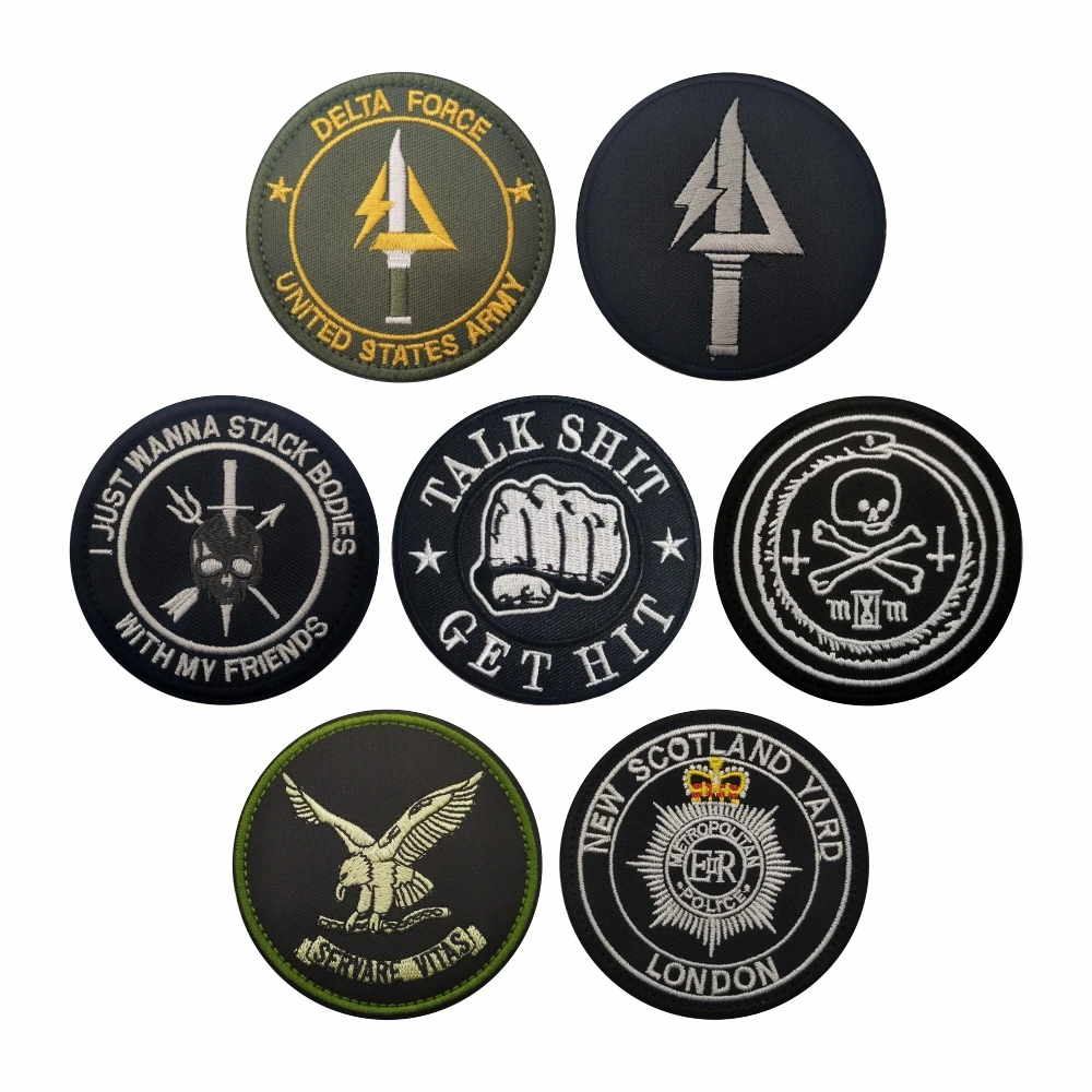 Badge Embroidery Patches, Circle Embroidered, Armband Badge, Embellishment, Sukll Eagle, Military Tactical
Badge Embroidery Patches, Circle Embroidered, Armband Badge, Embellishment, Sukll Eagle, Military Tactical