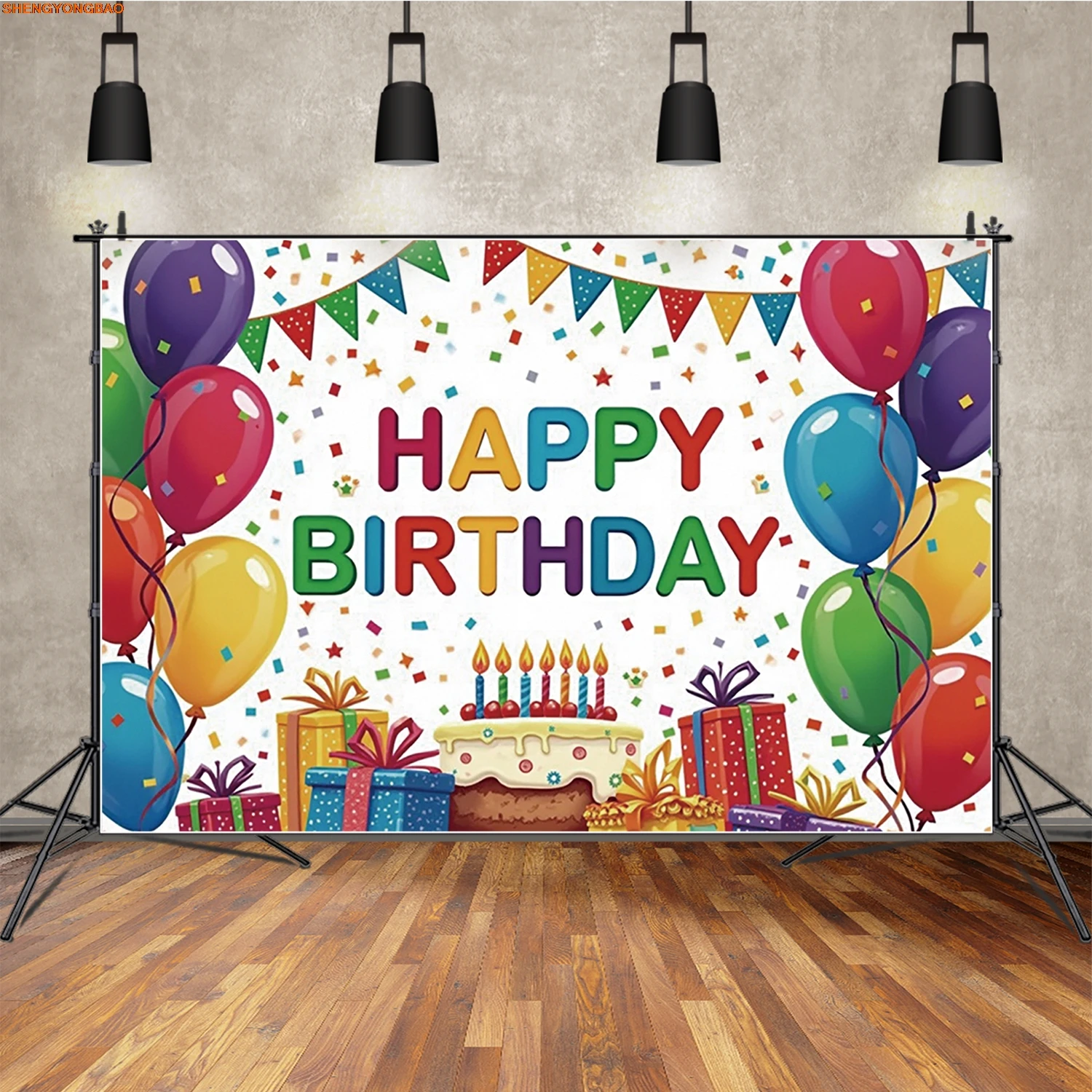 Birthday Party Supplies Photography Backdrop Cake Gift Balloon Flags Photocall Background Baby Studio Photobooth
Birthday Party Supplies Photography Backdrop Cake Gift Balloon Flags Photocall Background Baby Studio Photobooth