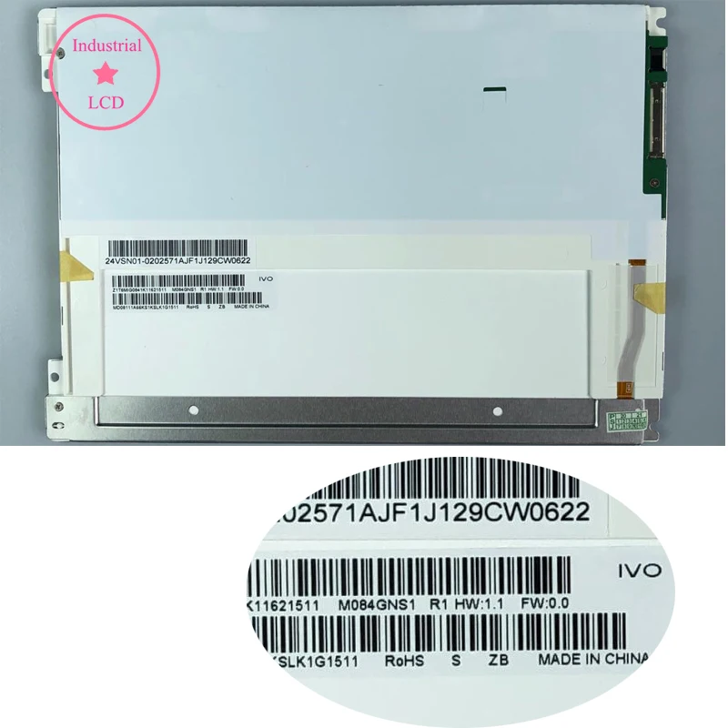 New Original A+ Grade 8.4 Inch M084GNS1 R1 M084GNS1 LCD Panel Display Screen 800×600 Monitor