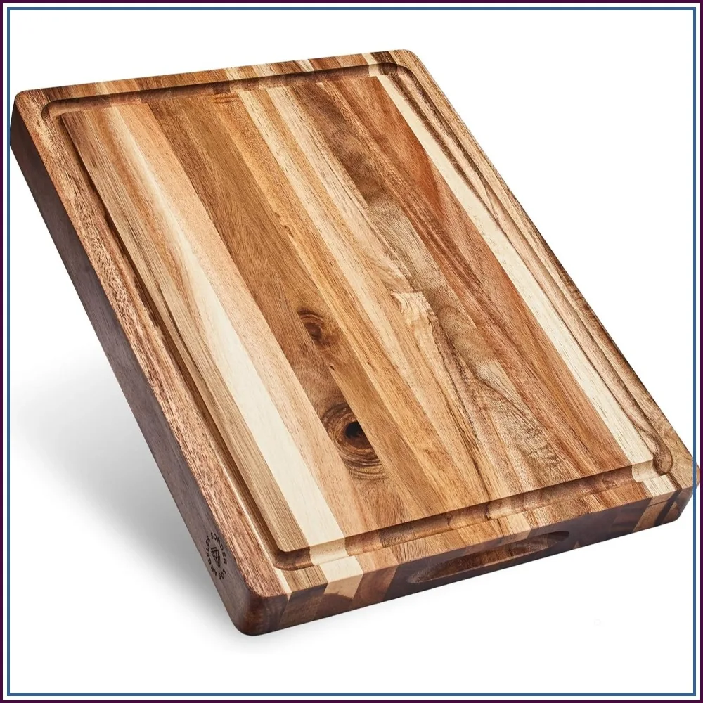 Acacia Wood Cutting Board with Juice Groove & Sorting Compartment, 16x12x1.5 in, Perfect for Charcuterie, Gift Box Included
Acacia Wood Cutting Board with Juice Groove & Sorting Compartment, 16x12x1.5 in, Perfect for Charcuterie, Gift Box Included