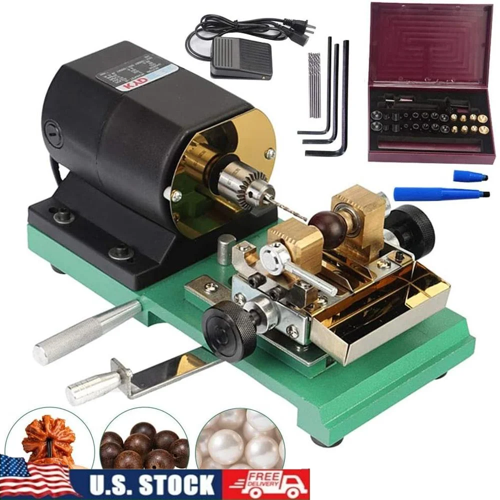 280W Electric Pearl Drilling Machine Jewelry Tool Set Coral Amber Turquoise Jade Gold Silver Crafting
280W Electric Pearl Drilling Machine Jewelry Tool Set Coral Amber Turquoise Jade Gold Silver Crafting