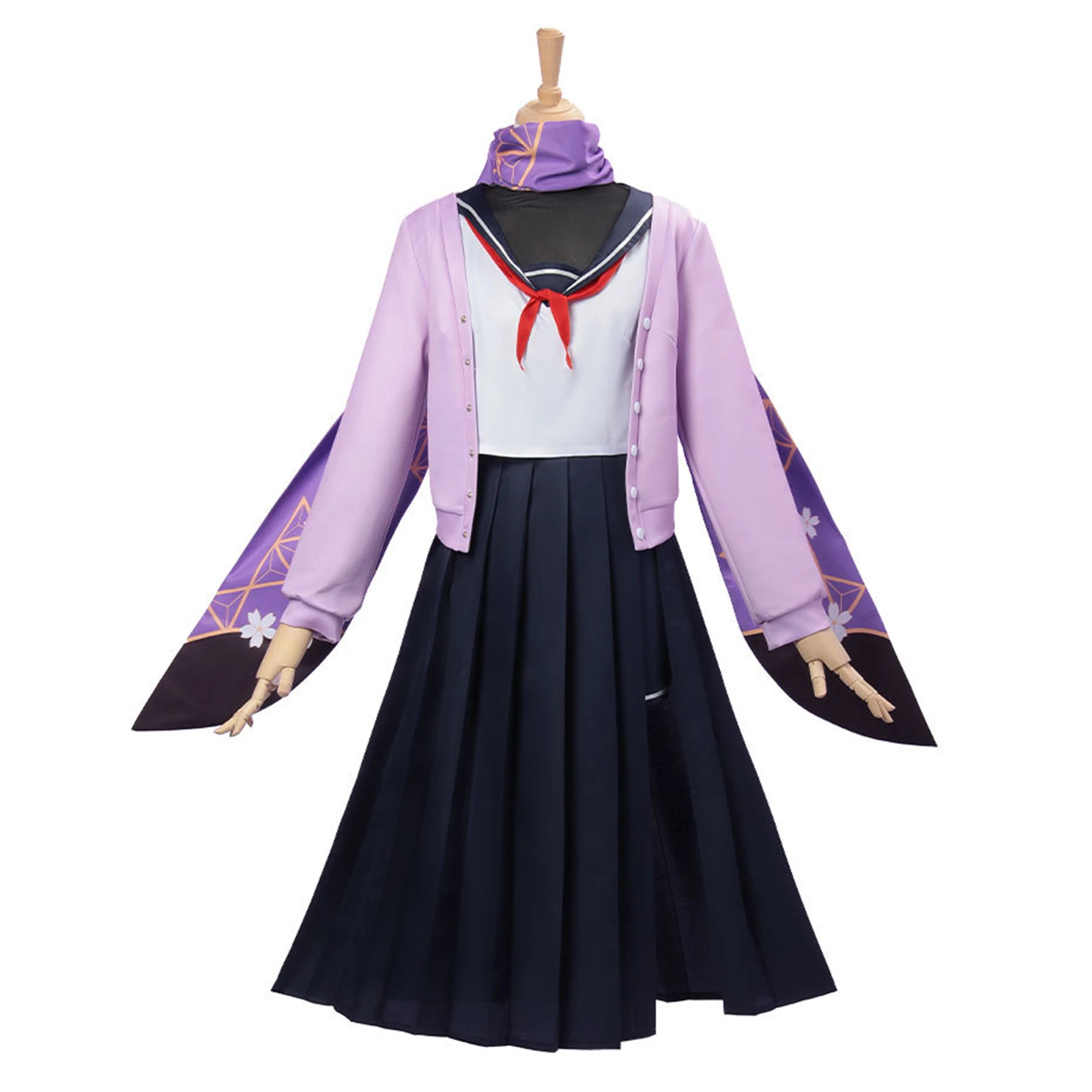 Anime Ono Tsukuyo Cosplay Costume JK School Uniform Purple Coat Long Scarf Set Women Lovely Outfit Halloween Carnival
Anime Ono Tsukuyo Cosplay Costume JK School Uniform Purple Coat Long Scarf Set Women Lovely Outfit Halloween Carnival