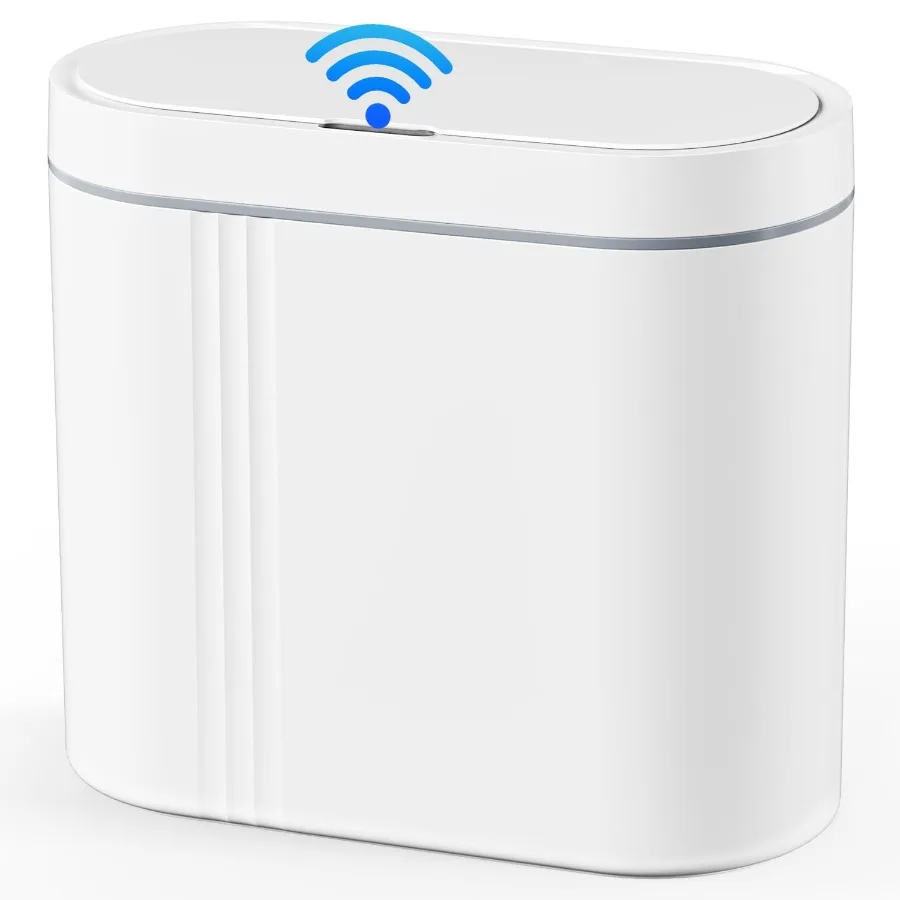 Automatic Sensor Trash Can: 3.7 Gallon Plastic Garbage Bins, 14L Waterproof Touchless Slimline Wastebasket for Bathroom, Bedroo
Automatic Sensor Trash Can: 3.7 Gallon Plastic Garbage Bins, 14L Waterproof Touchless Slimline Wastebasket for Bathroom, Bedroo