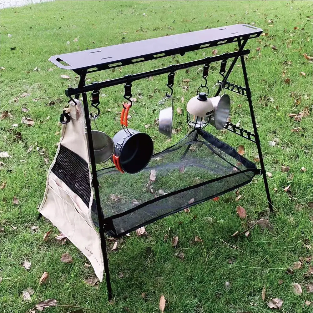 Outdoor Camping Multi-Functional Storage Rack Stove Utensils Holder Lamp Pole Clothes Drying Bracket
Outdoor Camping Multi-Functional Storage Rack Stove Utensils Holder Lamp Pole Clothes Drying Bracket