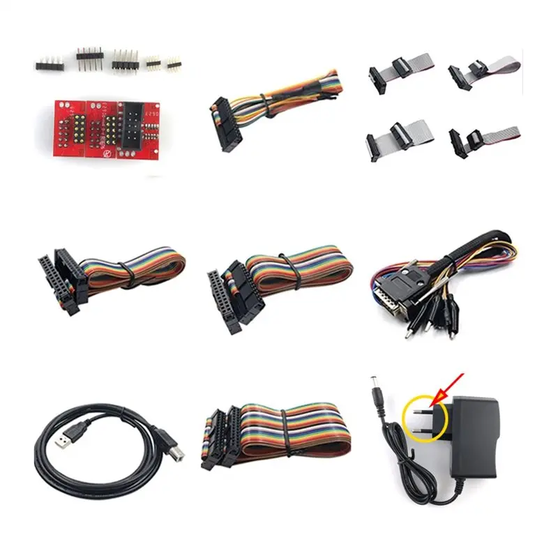 Full Set Cables For KTAG OBD2 V7.020 ECU Programmer OBD Adapters For K-Tag Firmware (NO Machine) US Plug-Boom
Full Set Cables For KTAG OBD2 V7.020 ECU Programmer OBD Adapters For K-Tag Firmware (NO Machine) US Plug-Boom