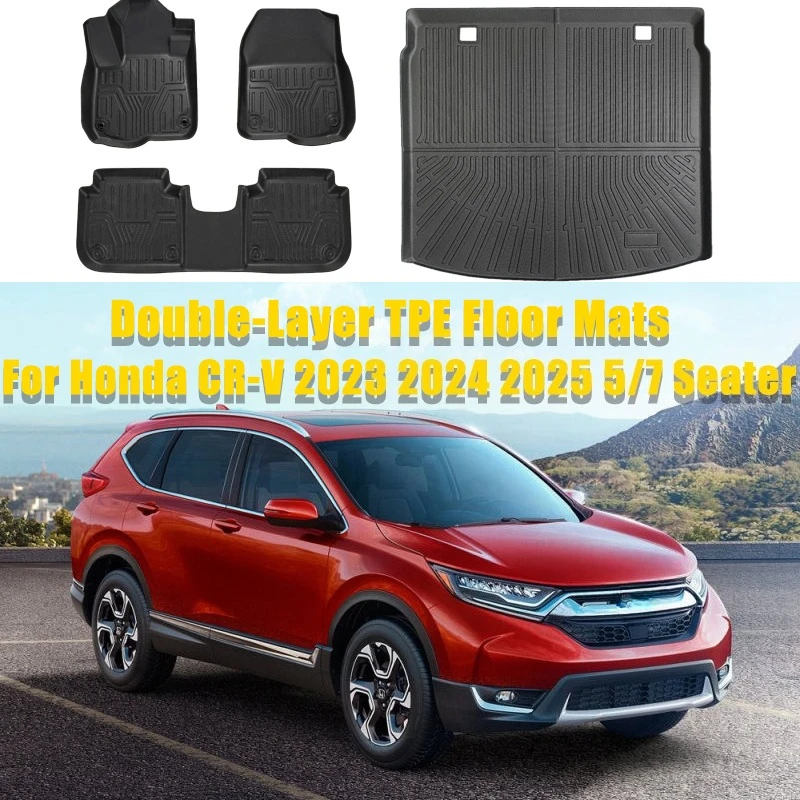 Double-Layer TPE Floor Mats for Honda CR-V 2023 2024 2025 5/7 Seater All-Weather Custom Waterproof Non-Slip Car Mats Car Parts
Double-Layer TPE Floor Mats for Honda CR-V 2023 2024 2025 5/7 Seater All-Weather Custom Waterproof Non-Slip Car Mats Car Parts