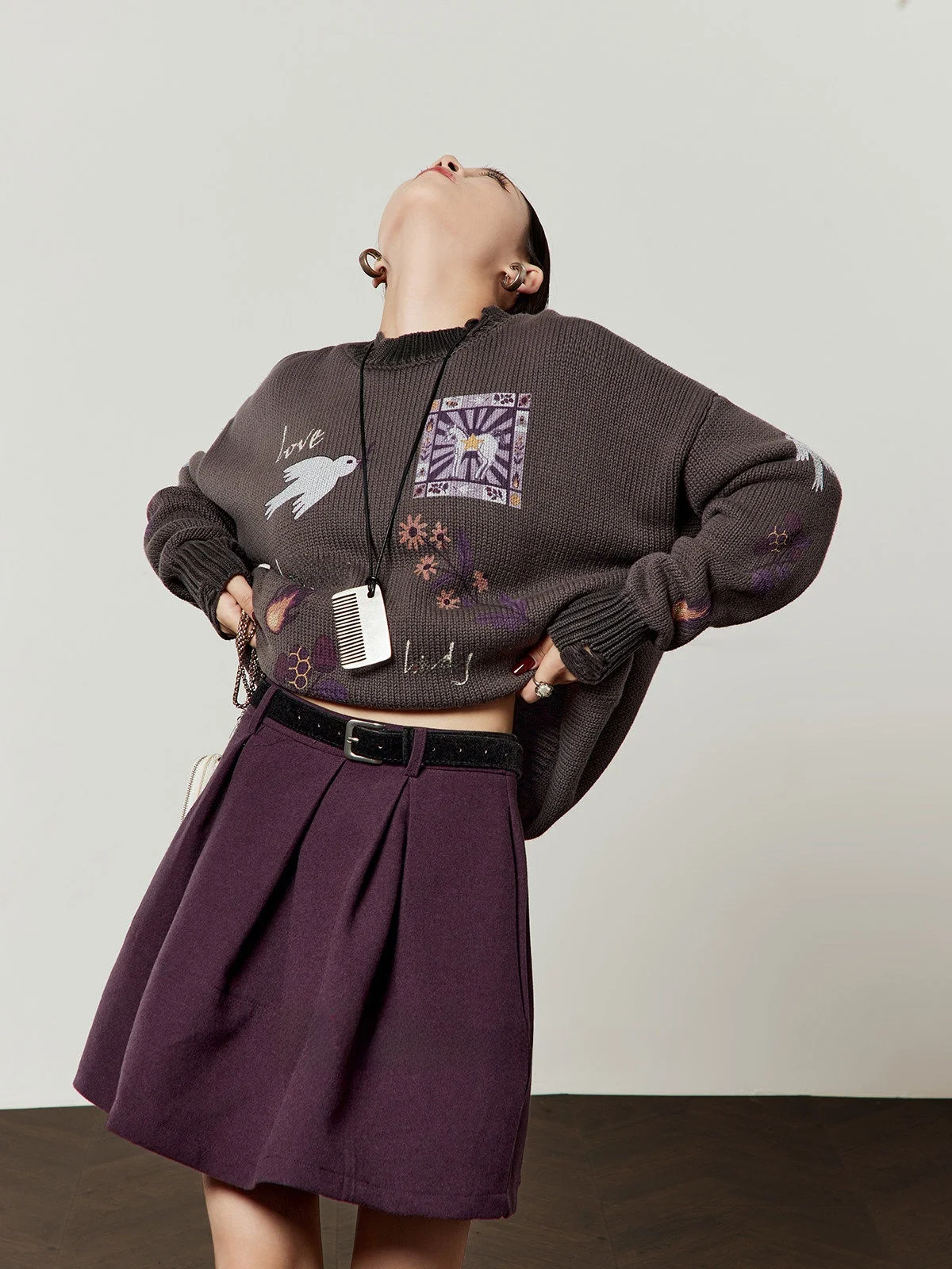 ay Knitted Sweater Women's Vintage Sle Floral Print Loose Fit Long Sve ort Length Spring New Arrival by Zhou Li Wu
ay Knitted Sweater Women's Vintage Sle Floral Print Loose Fit Long Sve ort Length Spring New Arrival by Zhou Li Wu
