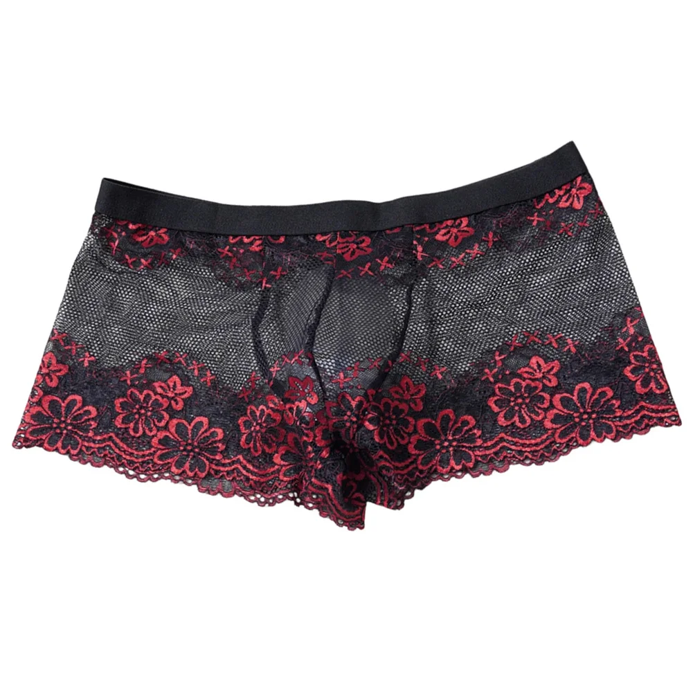 Men Lace Jacquard Mesh Boxer Shorts Underwear Hollow Temptation Exotic Trunks Silk Soft Quick Dry Breathable Sexy Panties
Men Lace Jacquard Mesh Boxer Shorts Underwear Hollow Temptation Exotic Trunks Silk Soft Quick Dry Breathable Sexy Panties