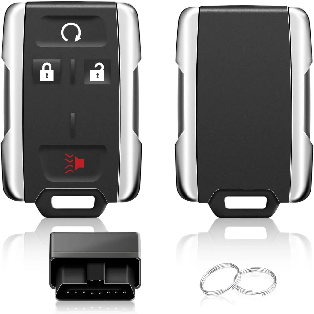 2PCS 4 Buttons Car Remote Key Fob Compatible for 2014-2018 GMC Sierra Chevrolet Silverado 1500 2500 3500, Chevrolet Colorado GMC
2PCS 4 Buttons Car Remote Key Fob Compatible for 2014-2018 GMC Sierra Chevrolet Silverado 1500 2500 3500, Chevrolet Colorado GMC