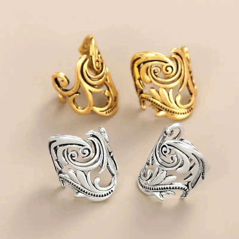Retro Grass Pattern Ear Clip Female Personality Cool Leaves No Ear Holes Ear Buckle Trendy High End Earrings KOFSAC
Retro Grass Pattern Ear Clip Female Personality Cool Leaves No Ear Holes Ear Buckle Trendy High End Earrings KOFSAC