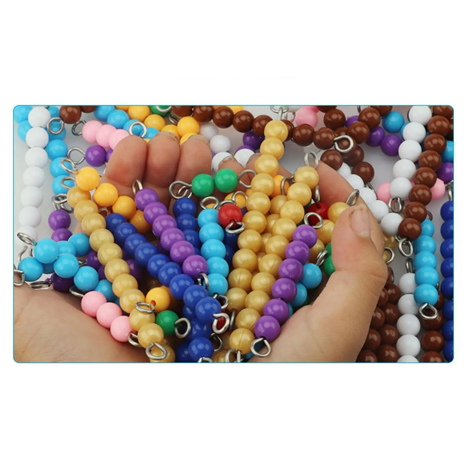 Montessori Bead Chains Numbers Learning Kids Math Strips Educational Teaching Aid for Boys Girls Gift Multiplication
Montessori Bead Chains Numbers Learning Kids Math Strips Educational Teaching Aid for Boys Girls Gift Multiplication