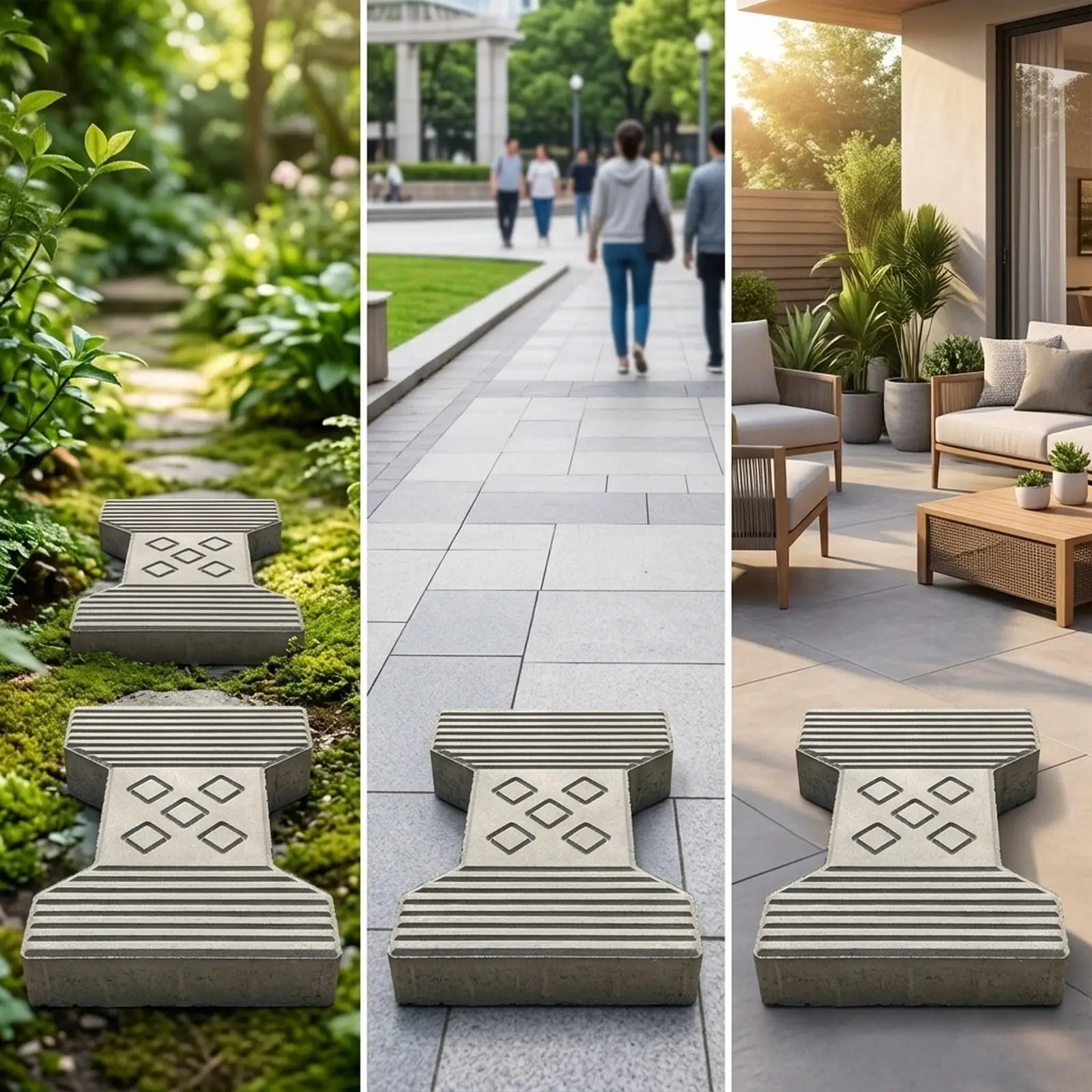 Concrete Brick Mould, Reusable DIY Paving Mould Form, Stepping Stone Paver for Landscape Decoration
Concrete Brick Mould, Reusable DIY Paving Mould Form, Stepping Stone Paver for Landscape Decoration