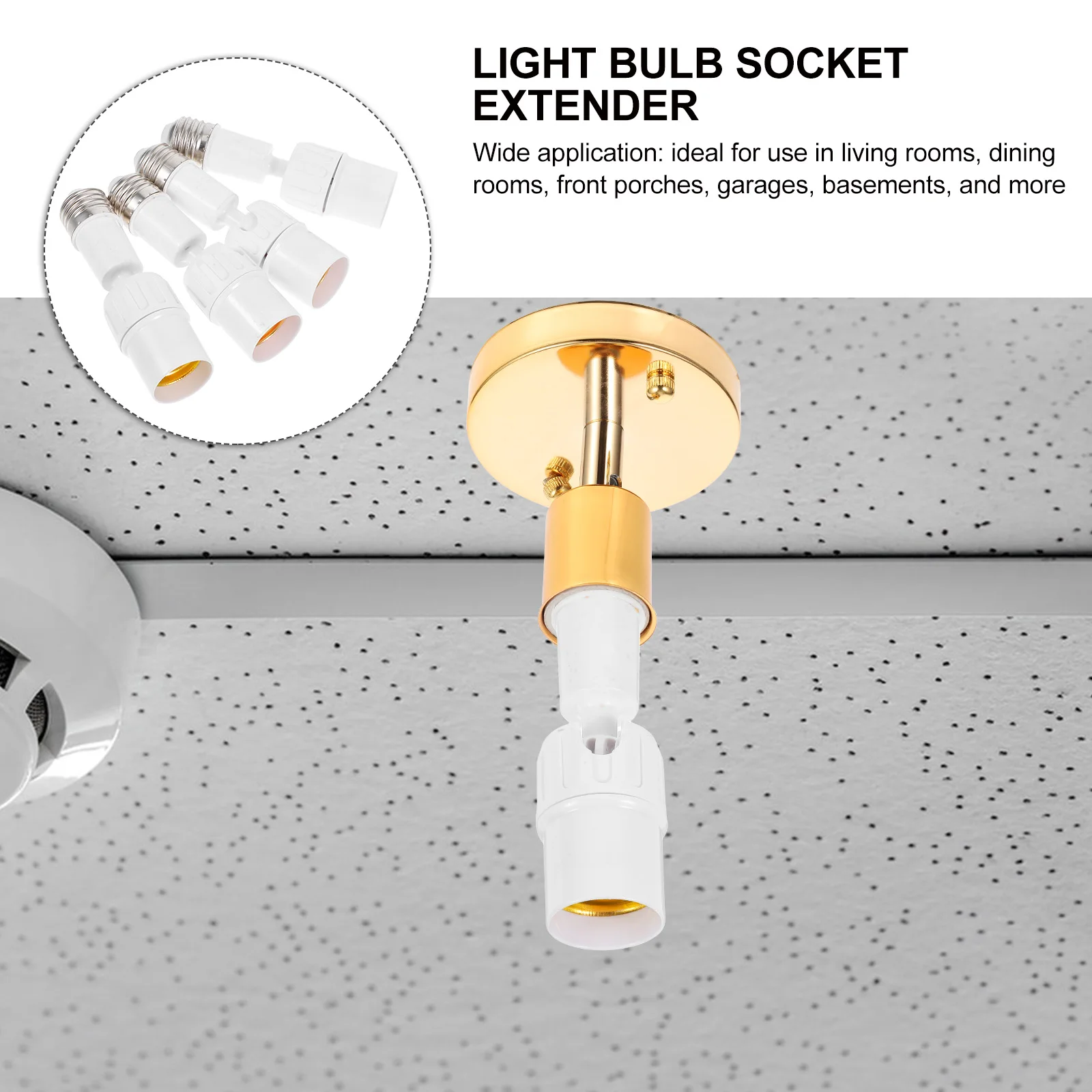 4pcs Light Bulb Socket Extender E27 Lamp Holder Adapter Universal Bulb Extender 330 Degree Rotatable Lighting Accessories For
4pcs Light Bulb Socket Extender E27 Lamp Holder Adapter Universal Bulb Extender 330 Degree Rotatable Lighting Accessories For