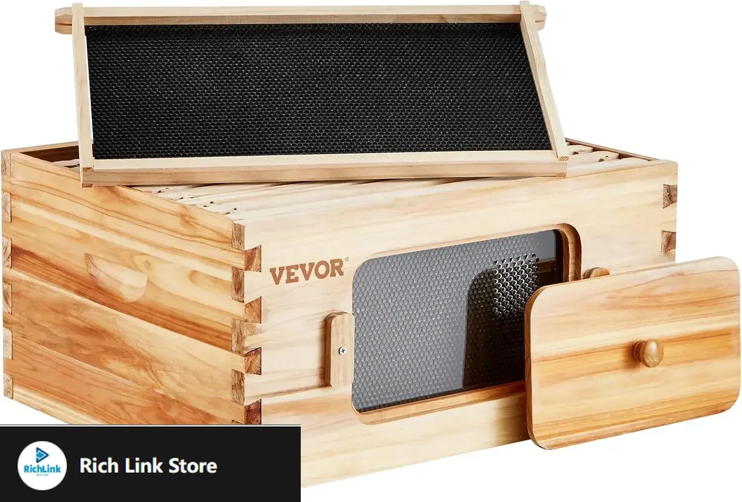 10 Frame Deep Brood Bee Hive Box, Bee Box Dipped in 100% Beeswax, Langstroth Beehive Kit with 10 Frames and Foundations Sheets
10 Frame Deep Brood Bee Hive Box, Bee Box Dipped in 100% Beeswax, Langstroth Beehive Kit with 10 Frames and Foundations Sheets