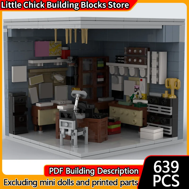 Popular Movie Model MOC Building Bricks Detective Agent's Office Modular Technology Children Holiday Gifts Assemble Toys Suit
Popular Movie Model MOC Building Bricks Detective Agent's Office Modular Technology Children Holiday Gifts Assemble Toys Suit