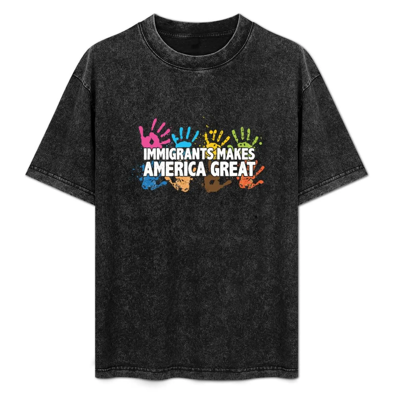 Immigrants Make America Great Patriotic T-Shirt Street Art Print Tee Shirt
Immigrants Make America Great Patriotic T-Shirt Street Art Print Tee Shirt