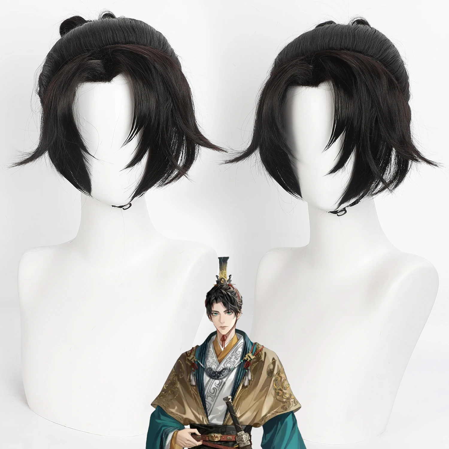 Cosplay Wig Ashes of the Kingdom Anime Wig Huo Qubing Black Synthetic Wig Side part Game Cosplay Ponytail Wig with Widow's Peak
Cosplay Wig Ashes of the Kingdom Anime Wig Huo Qubing Black Synthetic Wig Side part Game Cosplay Ponytail Wig with Widow's Peak