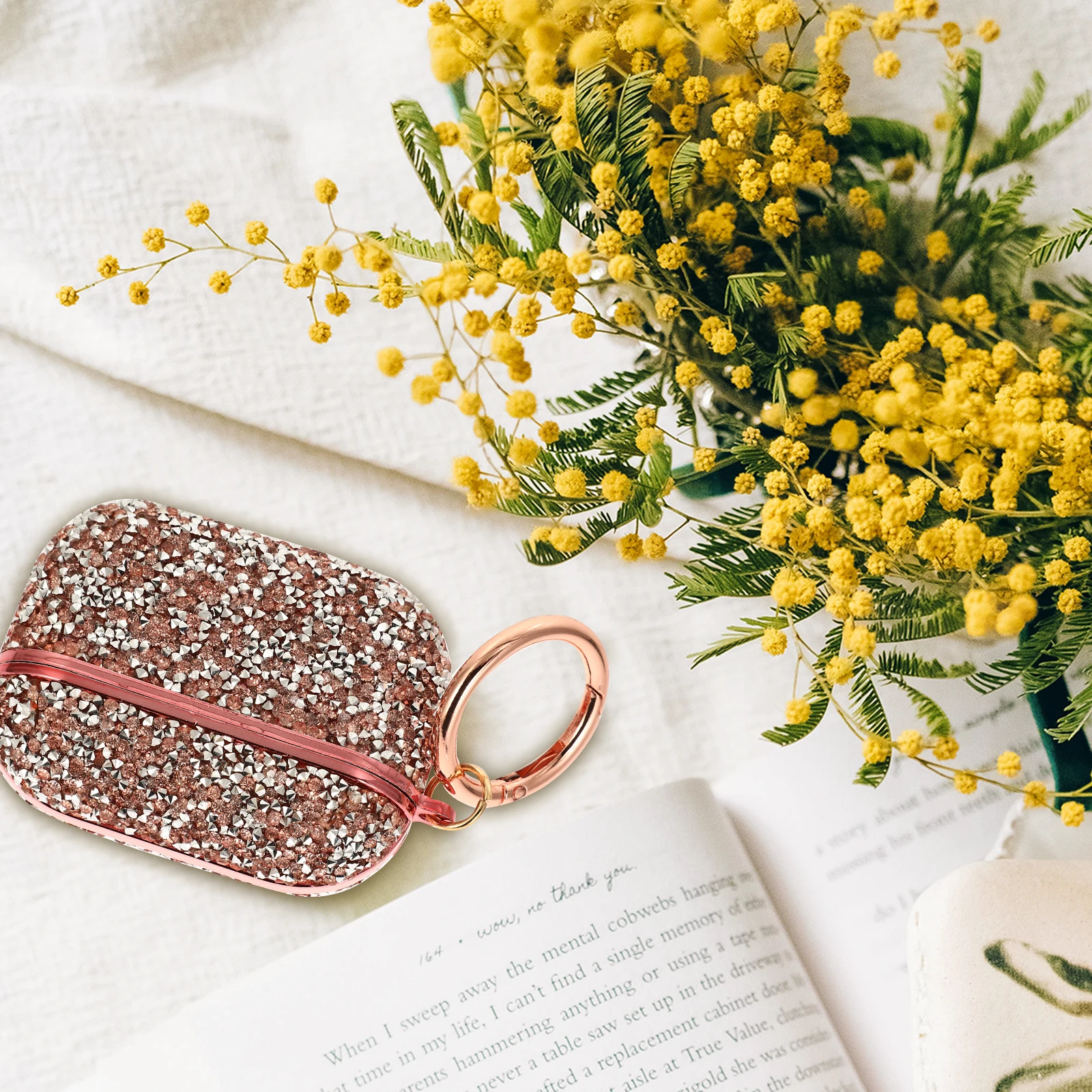 Flash Rhinestone Earphone Cover Durable Protection for Wireless Earbuds Case Headset Protector Bright
Flash Rhinestone Earphone Cover Durable Protection for Wireless Earbuds Case Headset Protector Bright