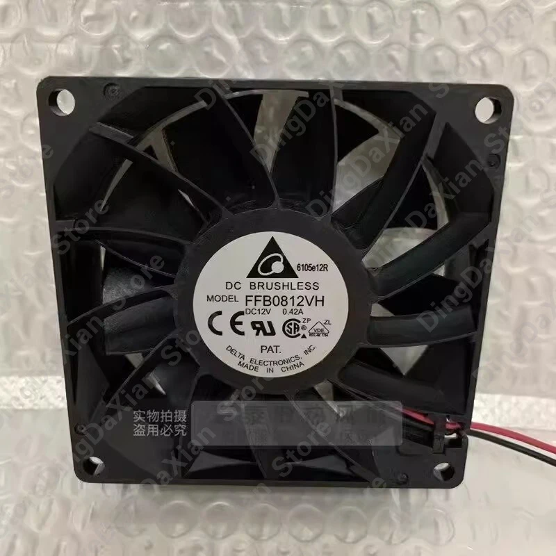 D+ 1PCS For Delta FFB0812VH DC12V 0.42A 8CM 2-Wire Silent Cooling Fan 8025 80×80×25mm
D+ 1PCS For Delta FFB0812VH DC12V 0.42A 8CM 2-Wire Silent Cooling Fan 8025 80×80×25mm
