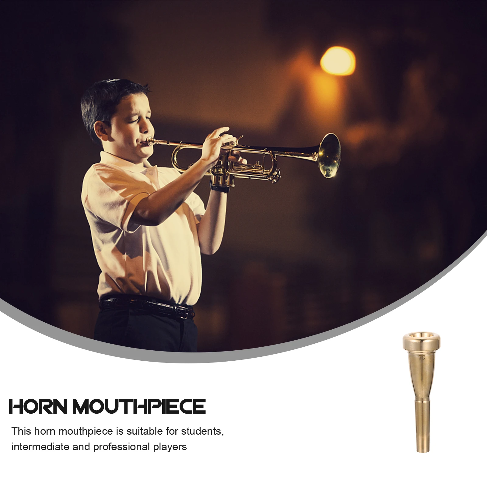Trumpet Mouth Tuba Nozzle Horn Practice Replacement Mouthpiece French Brass Portable
Trumpet Mouth Tuba Nozzle Horn Practice Replacement Mouthpiece French Brass Portable