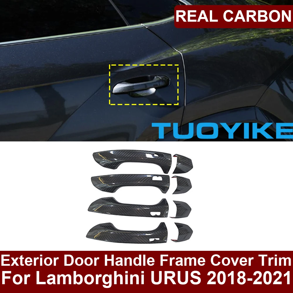 Car Real Dry Carbon Fiber Exterior Door Pull Handle Frame Cover Trim Decoration Racing Body Kit For Lamborghini Urus 2018-21
Car Real Dry Carbon Fiber Exterior Door Pull Handle Frame Cover Trim Decoration Racing Body Kit For Lamborghini Urus 2018-21