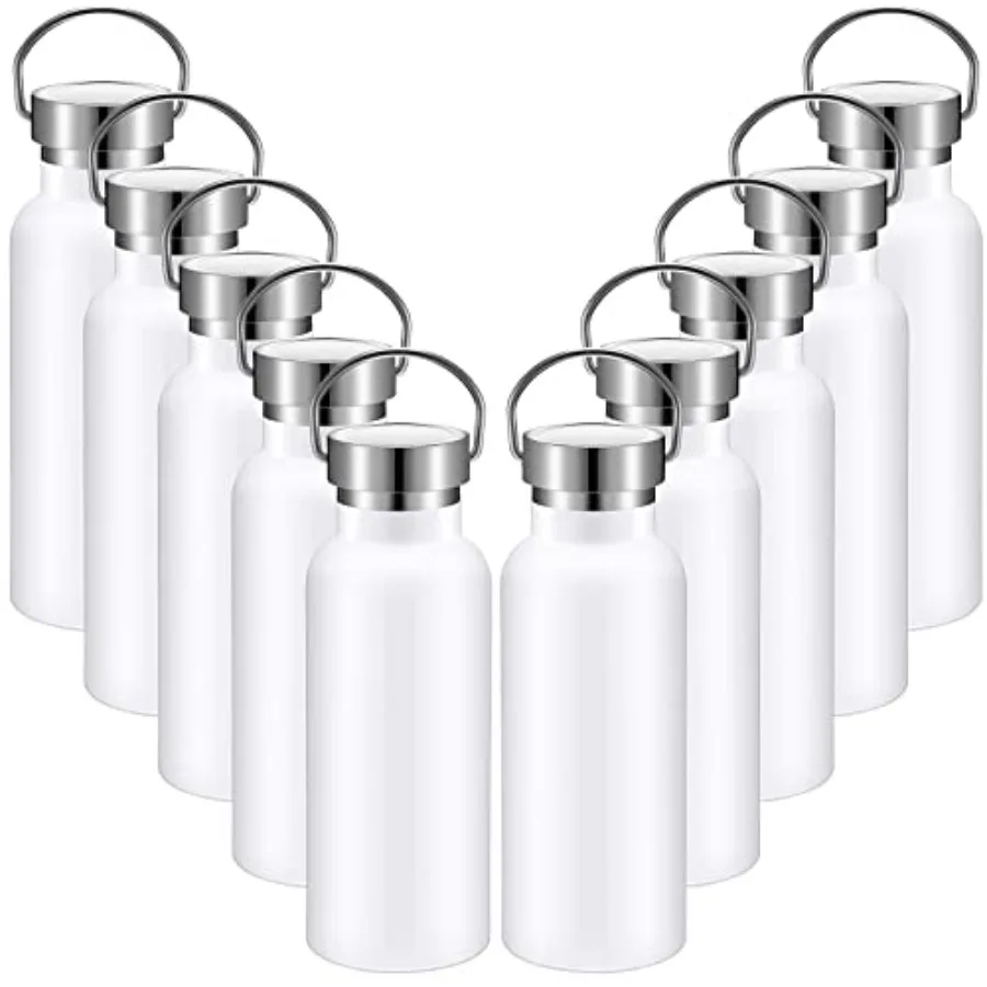 10 Pack Reusable Stainless Steel Water Bottle Bulk Double Wall Insulated Sports Water Bottle with Handle and Vacuum Seal Leakpr
10 Pack Reusable Stainless Steel Water Bottle Bulk Double Wall Insulated Sports Water Bottle with Handle and Vacuum Seal Leakpr