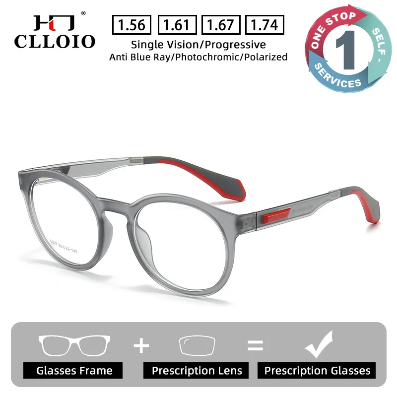 CLLOIO Ultralight Comfortable Prescription Glasses Blue Light Blocking Men Myopia Glasses TR90 Round Progressive Reading Eyewear
CLLOIO Ultralight Comfortable Prescription Glasses Blue Light Blocking Men Myopia Glasses TR90 Round Progressive Reading Eyewear