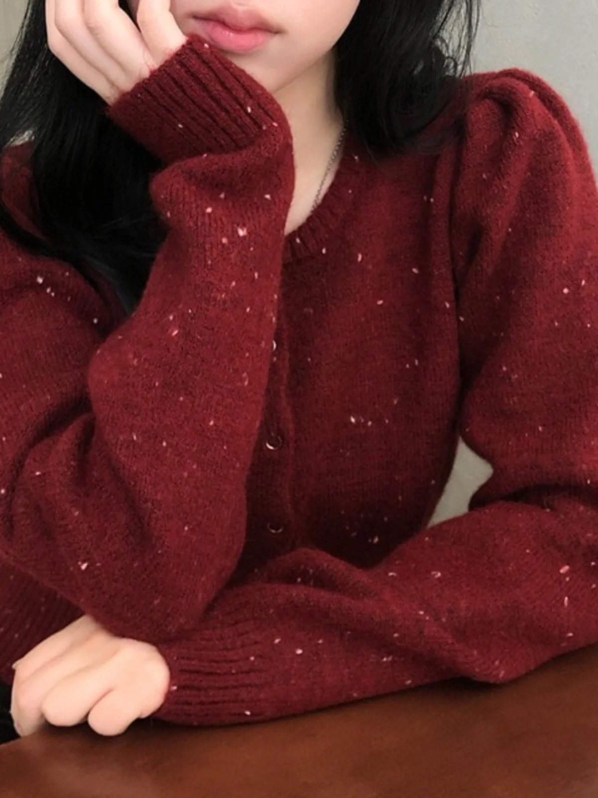 Retro round Ne Bubble Sve Knitted Cardigan Women's Single Button Red Sweater Coat Spring Season Casual Comfortable Fit
Retro round Ne Bubble Sve Knitted Cardigan Women's Single Button Red Sweater Coat Spring Season Casual Comfortable Fit
